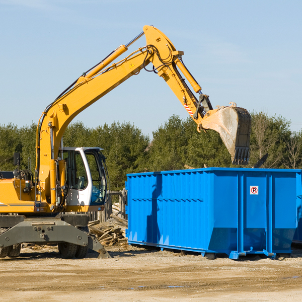 can i choose the location where the residential dumpster will be placed in Raubsville PA